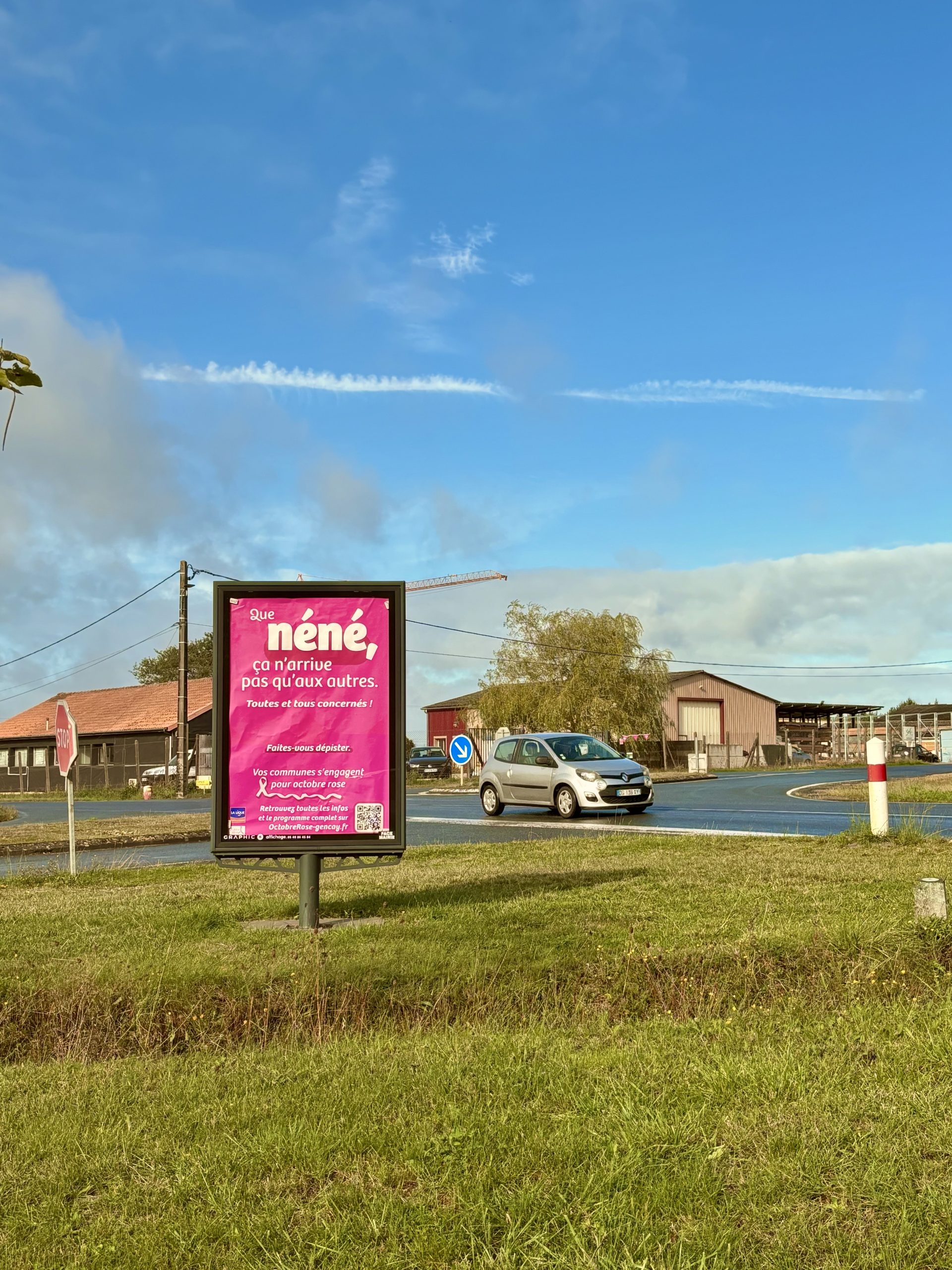 Capture d'écran du projet Campagne de Communication Physique - Octobre Rose à Gençay